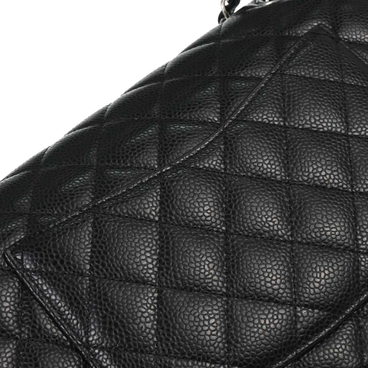 Chanel 2019 Black Caviar Medium Classic Double Flap Shoulder Bag