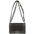 Boy Chanel 2013-2014 Gray Calfskin Small Chain Shoulder Bag
