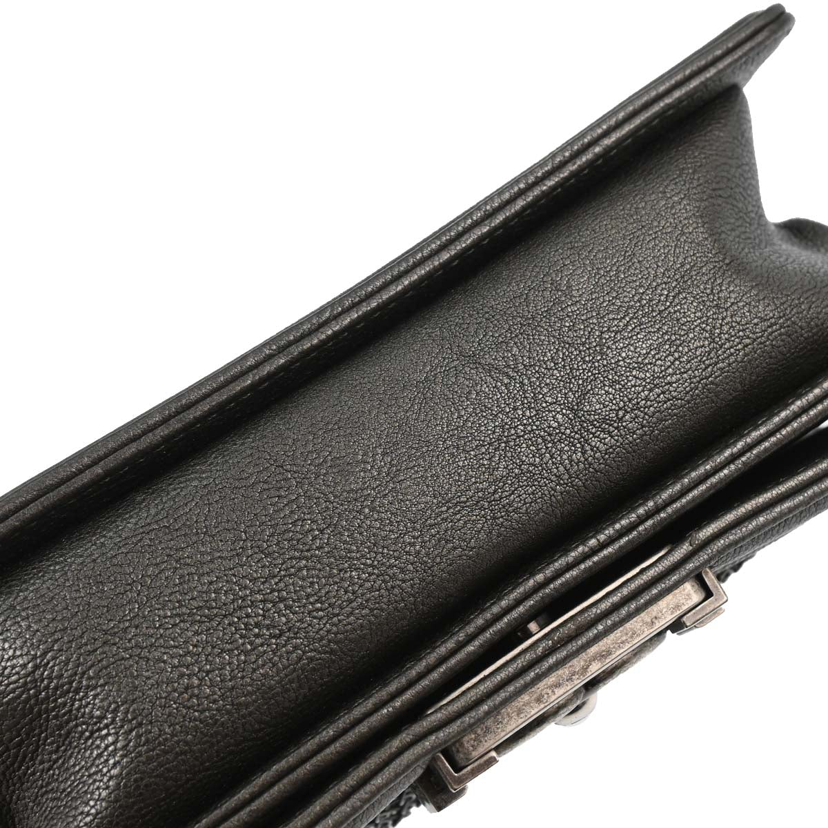 Boy Chanel 2013-2014 Gray Calfskin Small Chain Shoulder Bag