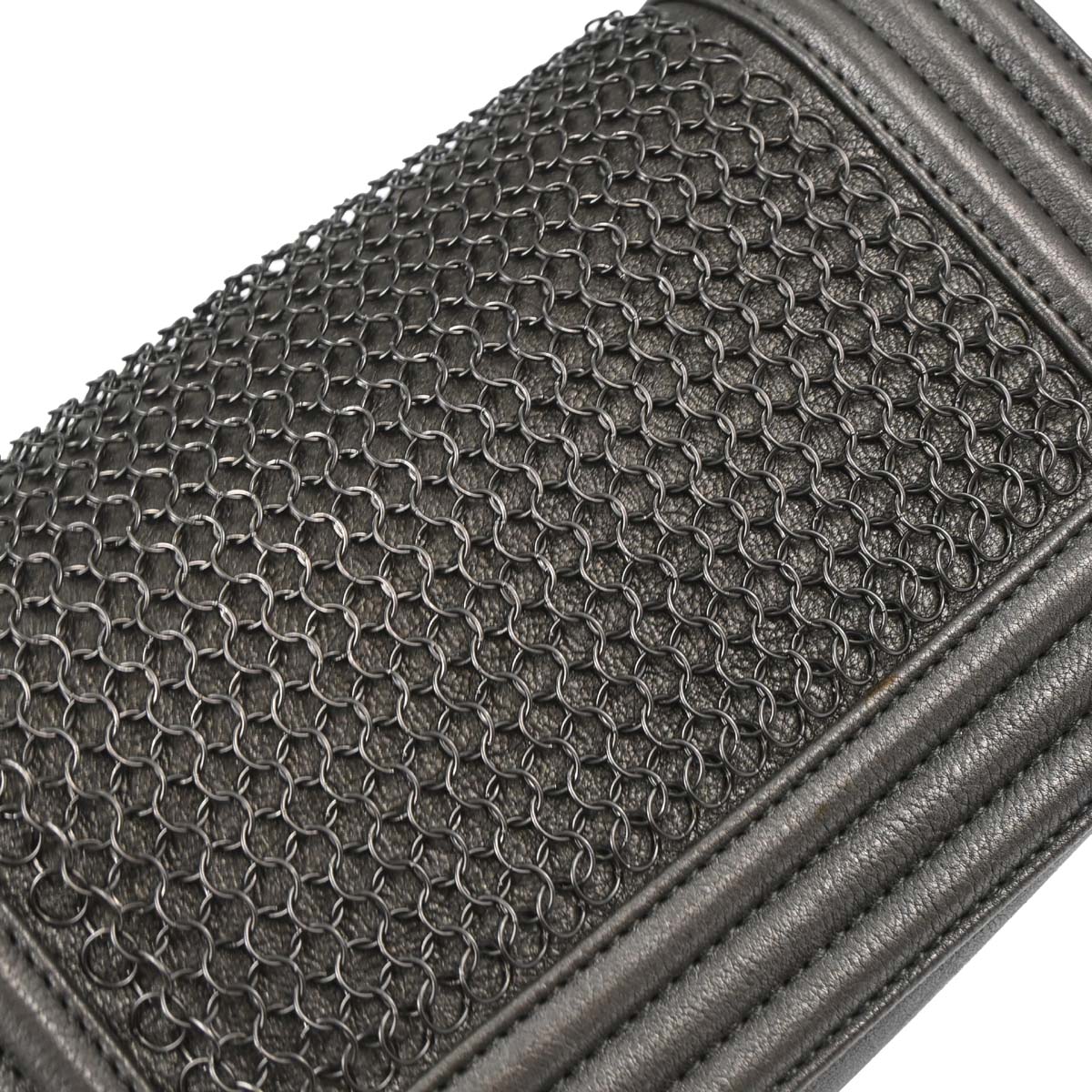 Boy Chanel 2013-2014 Gray Calfskin Small Chain Shoulder Bag
