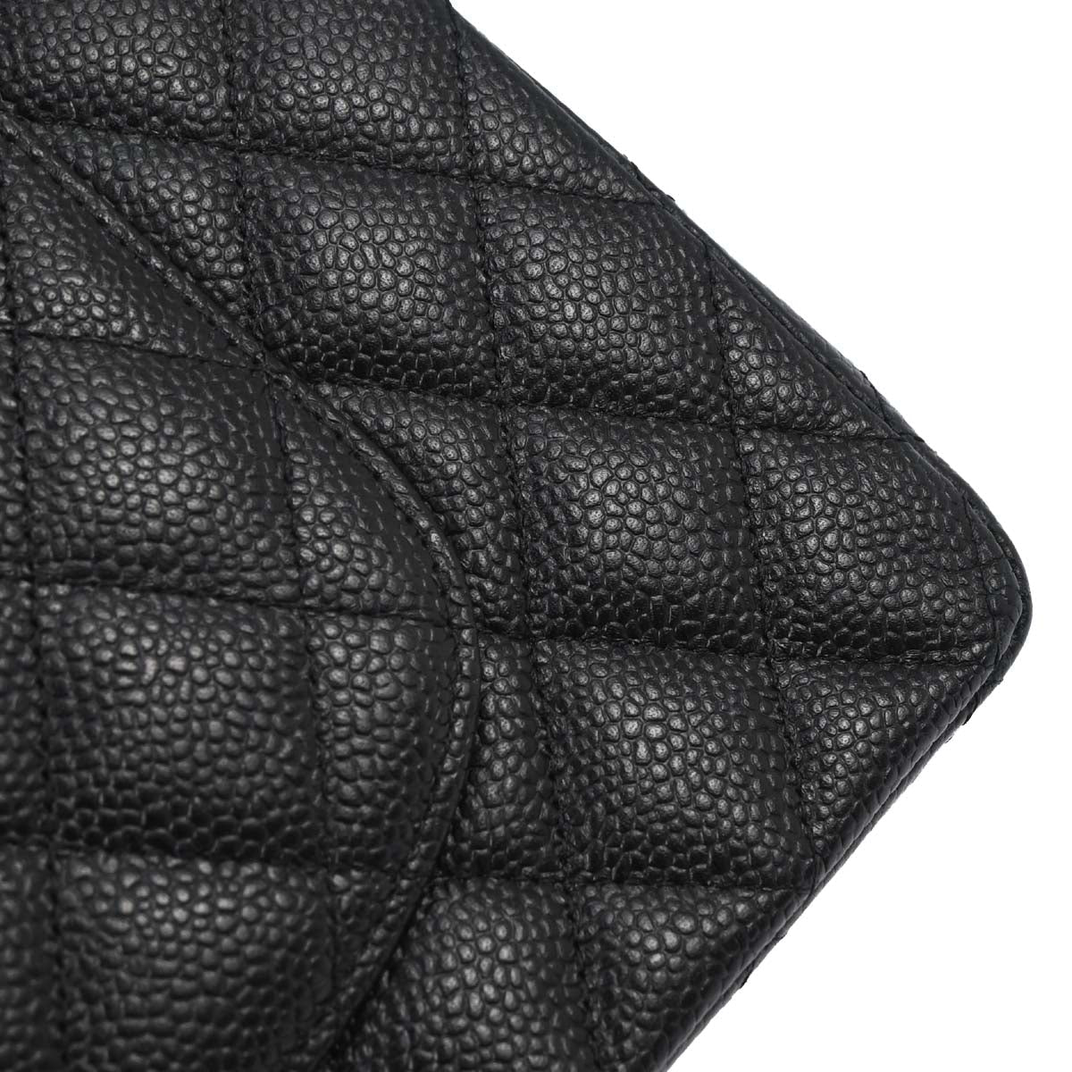 Chanel 2012-2013 Black Caviar Medium Classic Double Flap Shoulder Bag