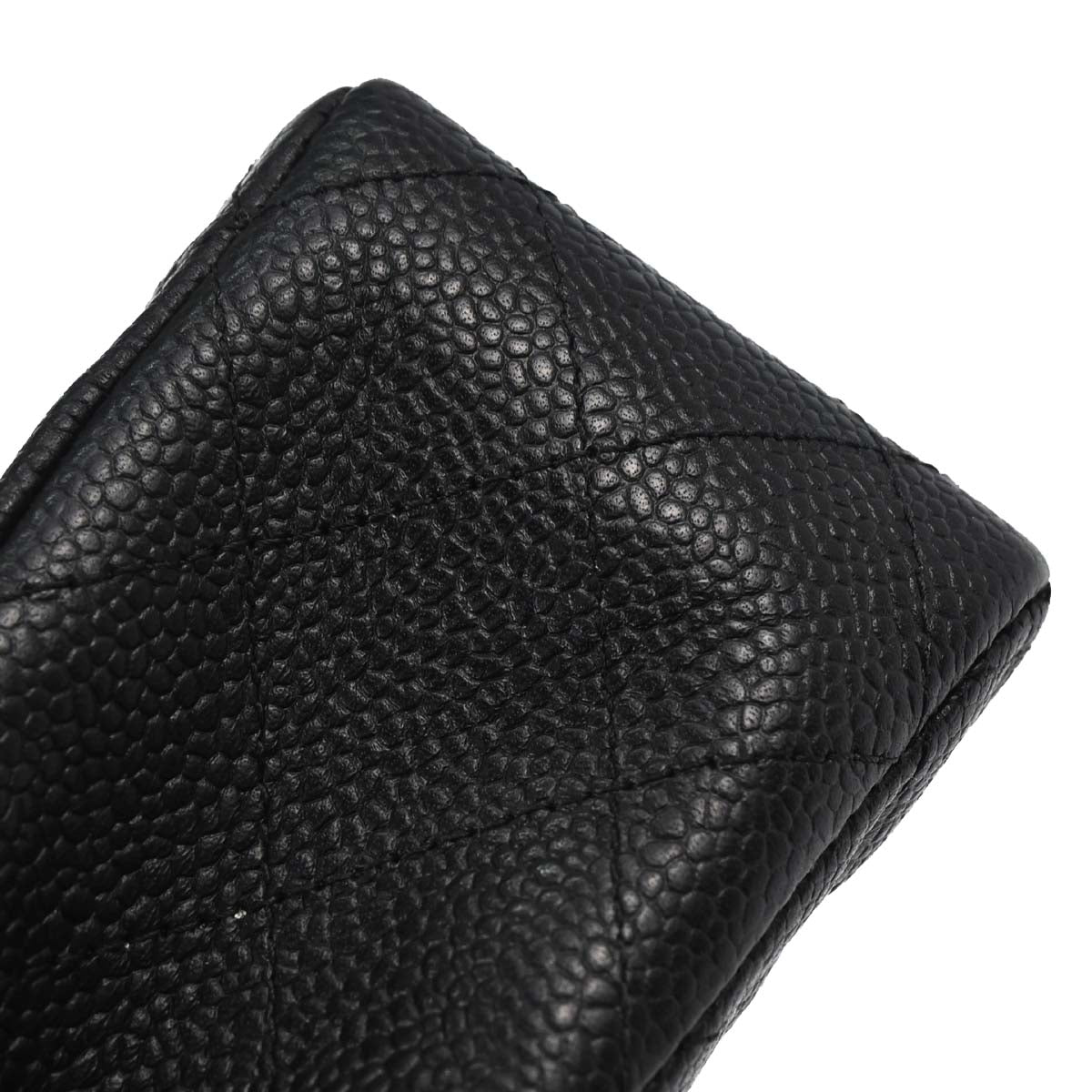 Chanel 2012-2013 Black Caviar Medium Classic Double Flap Shoulder Bag