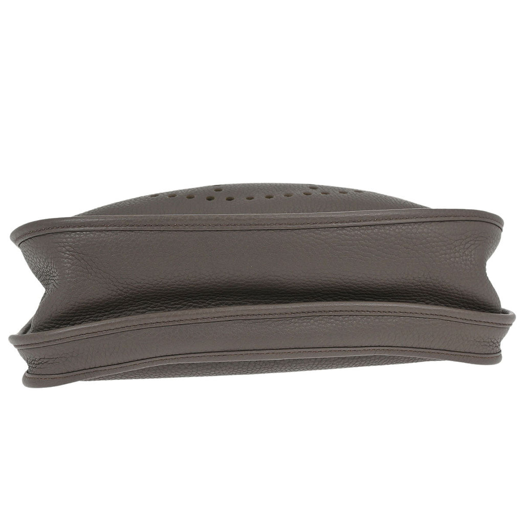 Hermes Taupe Taurillon Clemence Evelyne 3 33 GM Shoulder Bag