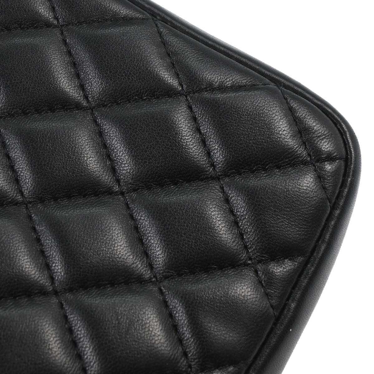 Chanel 2019 Black Lambskin Side Packs Shoulder Bag