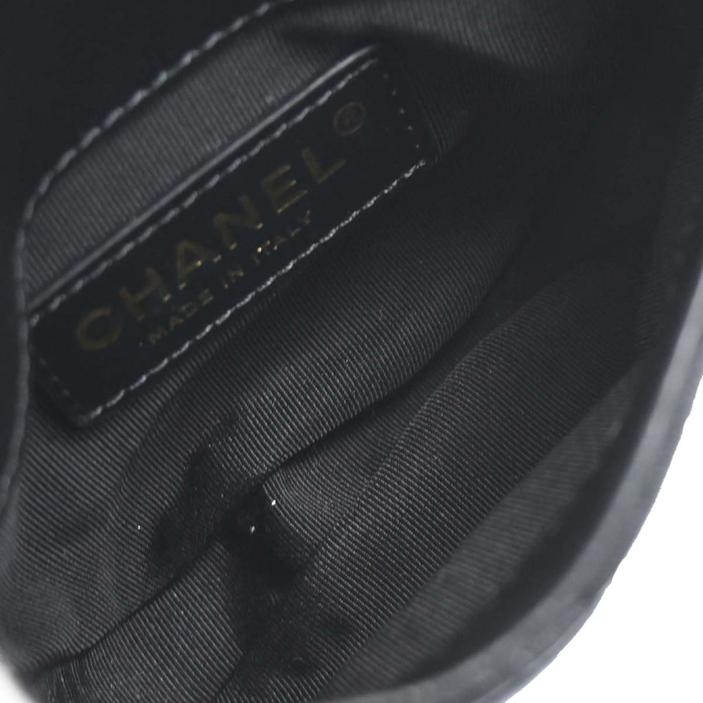 Chanel 2019 Black Lambskin Side Packs Shoulder Bag