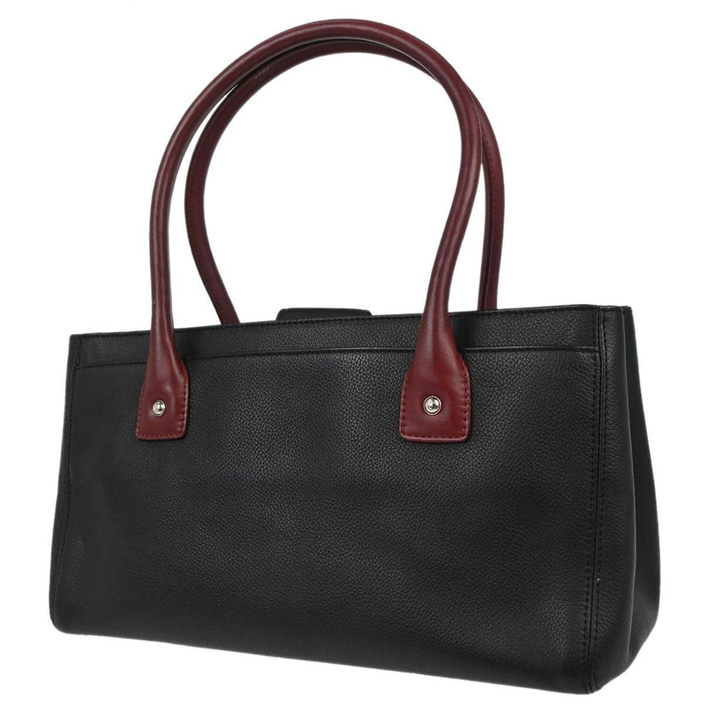 Chanel 2012-2013 Black Calfskin Bicolor Executive Cerf Tote Bag