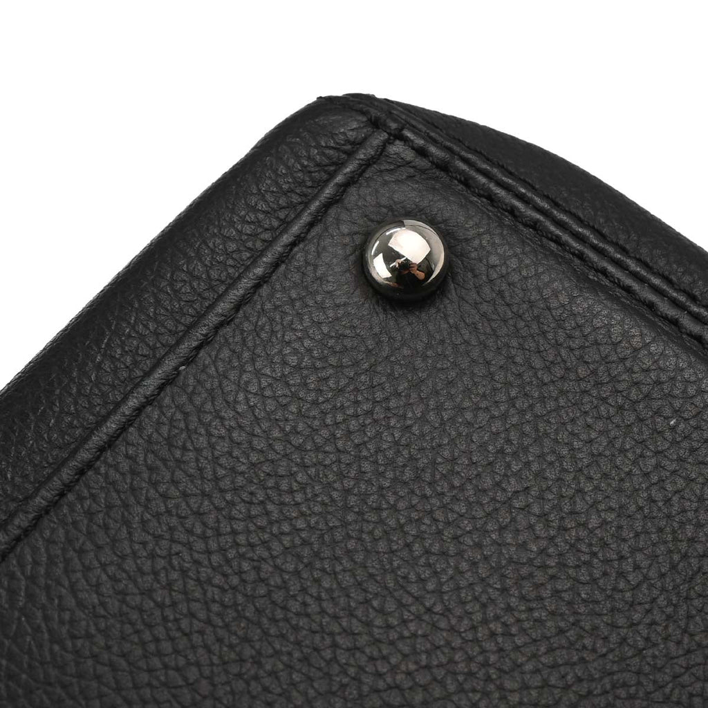 Chanel 2012-2013 Black Calfskin Bicolor Executive Cerf Tote Bag
