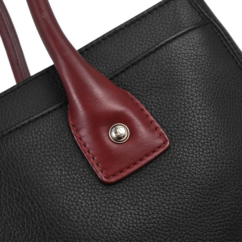 Chanel 2012-2013 Black Calfskin Bicolor Executive Cerf Tote Bag