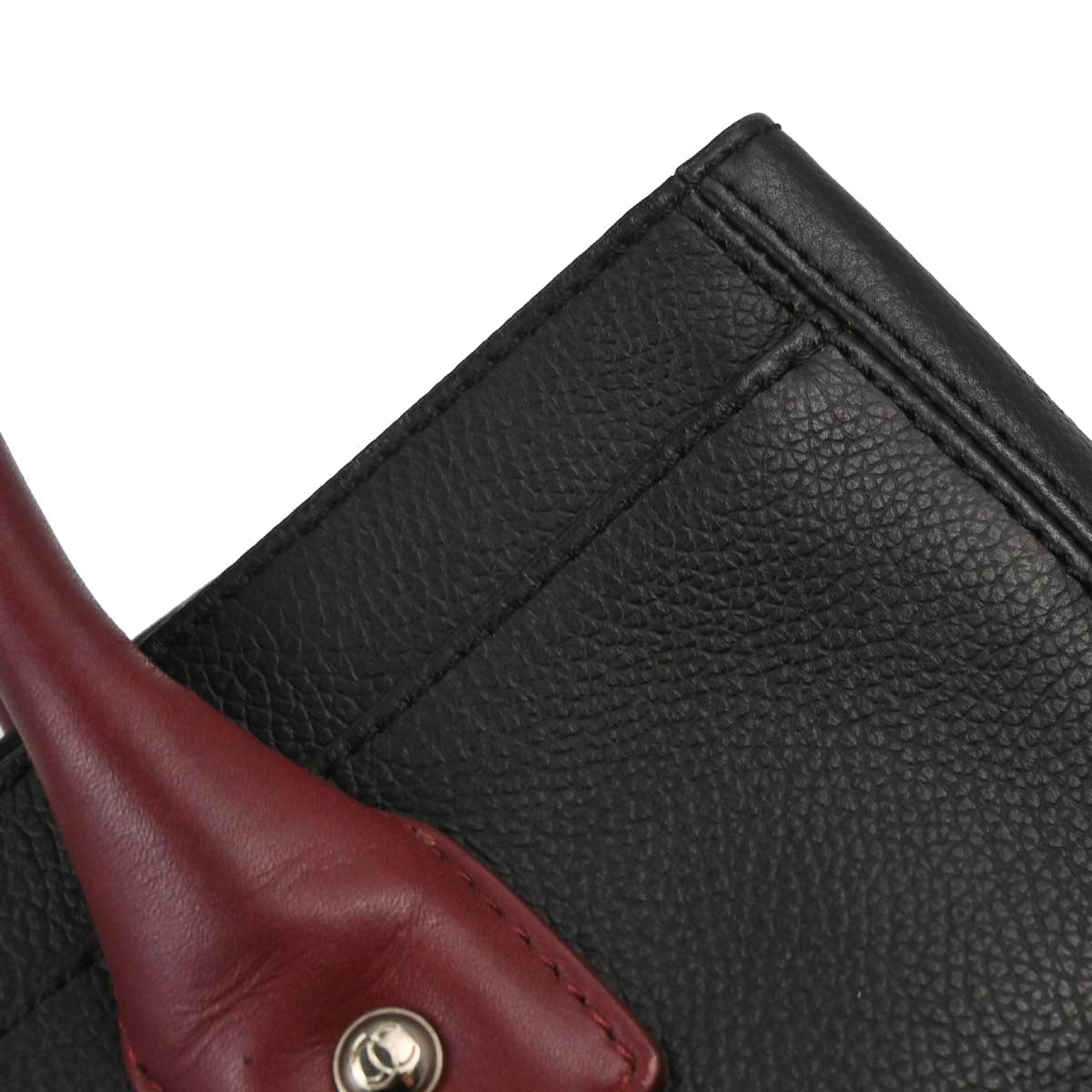 Chanel 2012-2013 Black Calfskin Bicolor Executive Cerf Tote Bag