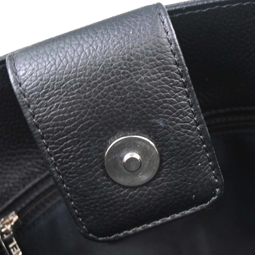 Chanel 2012-2013 Black Calfskin Bicolor Executive Cerf Tote Bag