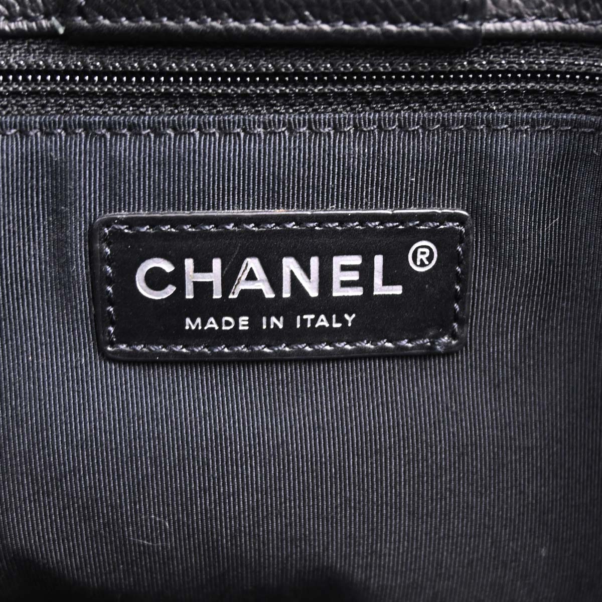 Chanel 2012-2013 Black Calfskin Bicolor Executive Cerf Tote Bag
