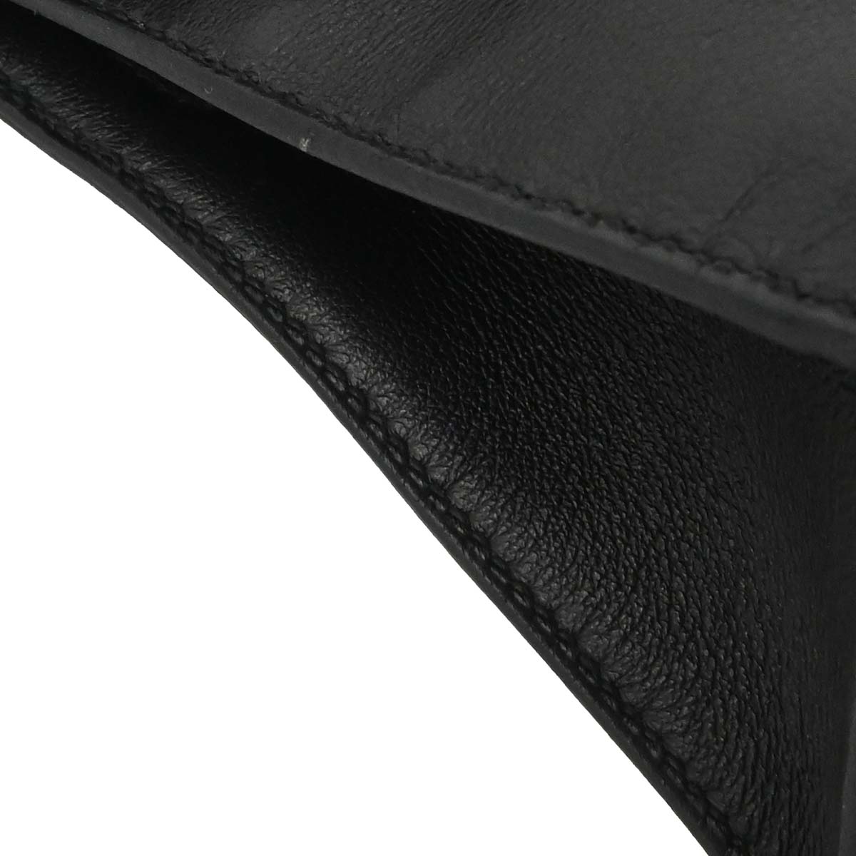 Hermes Black Swift Kelly Pochette Handbag