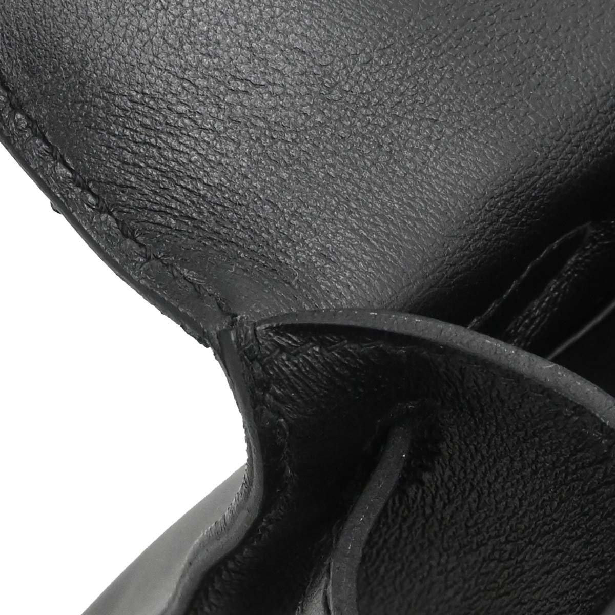 Hermes Black Swift Kelly Pochette Handbag