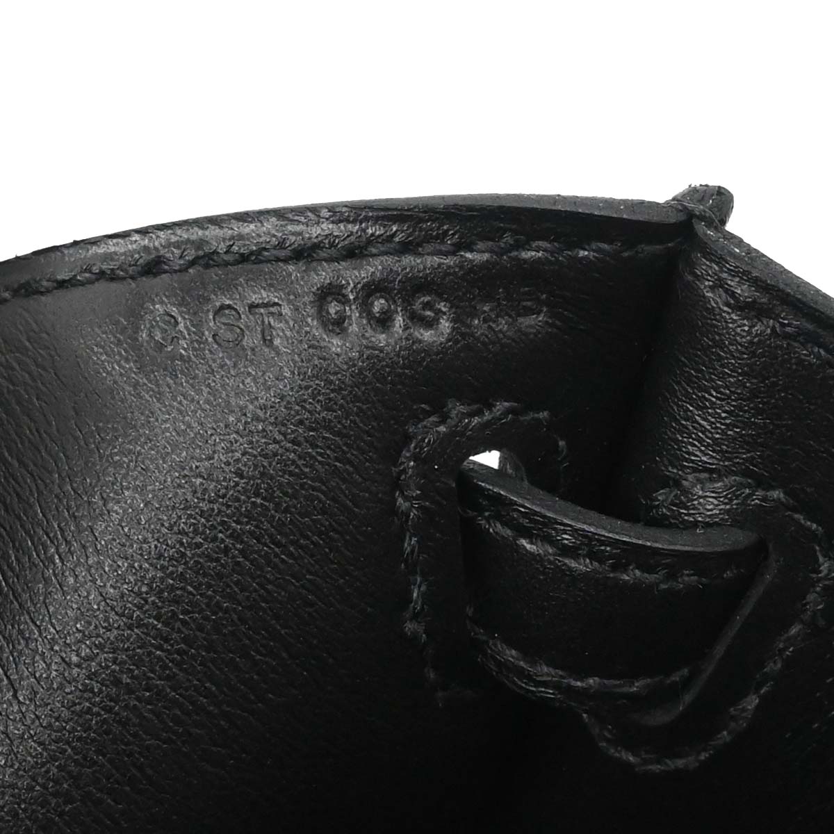 Hermes Black Swift Kelly Pochette Handbag
