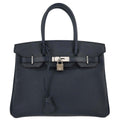 Hermes Blue Nuit Epsom Birkin 30 Handbag