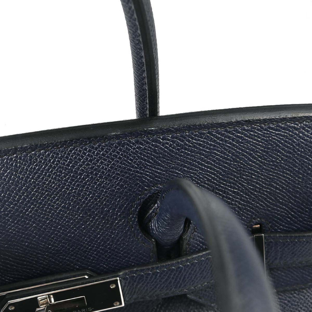 Hermes Blue Nuit Epsom Birkin 30 Handbag