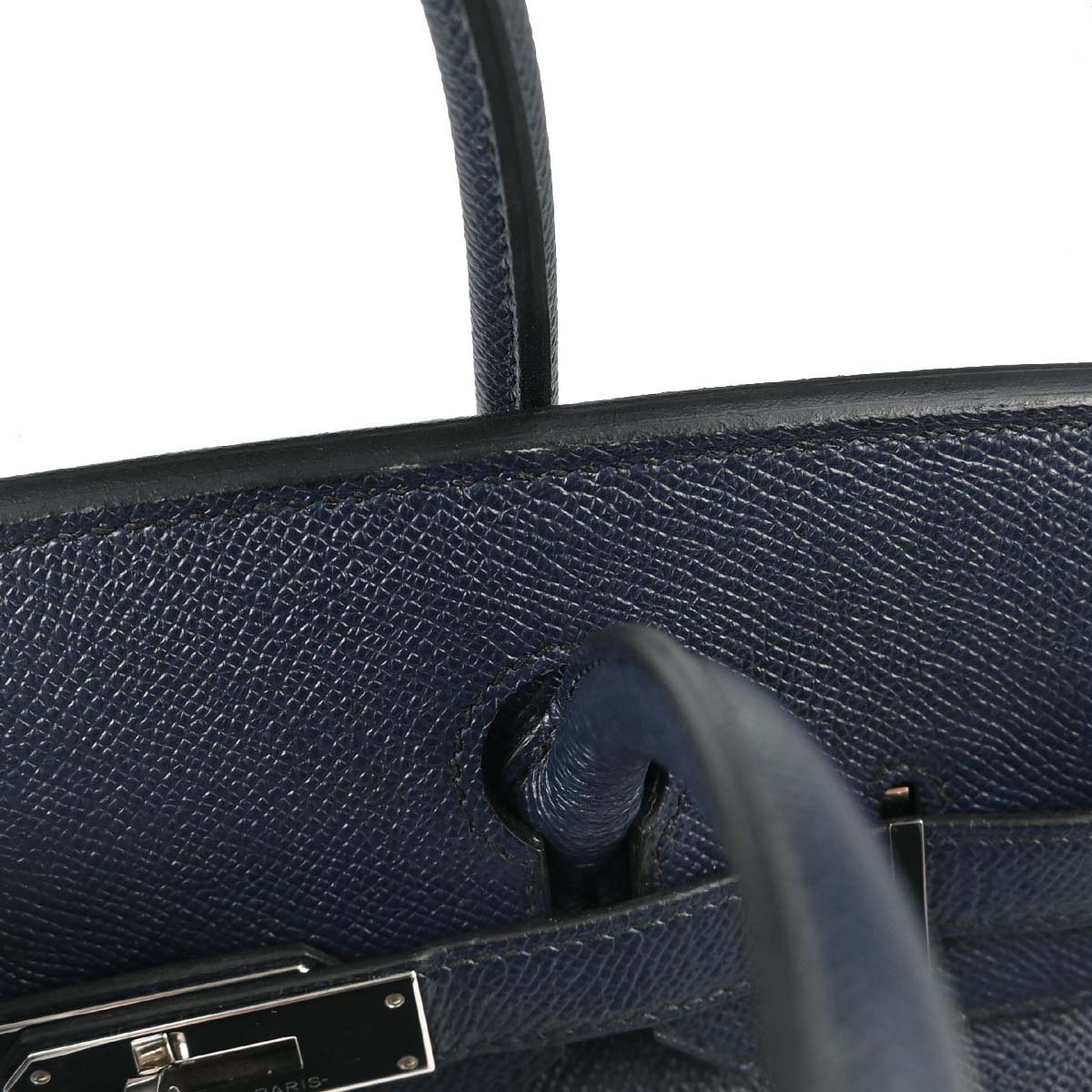 Hermes Blue Nuit Epsom Birkin 30 Handbag