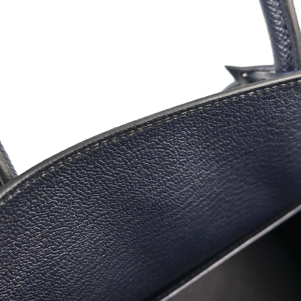 Hermes Blue Nuit Epsom Birkin 30 Handbag