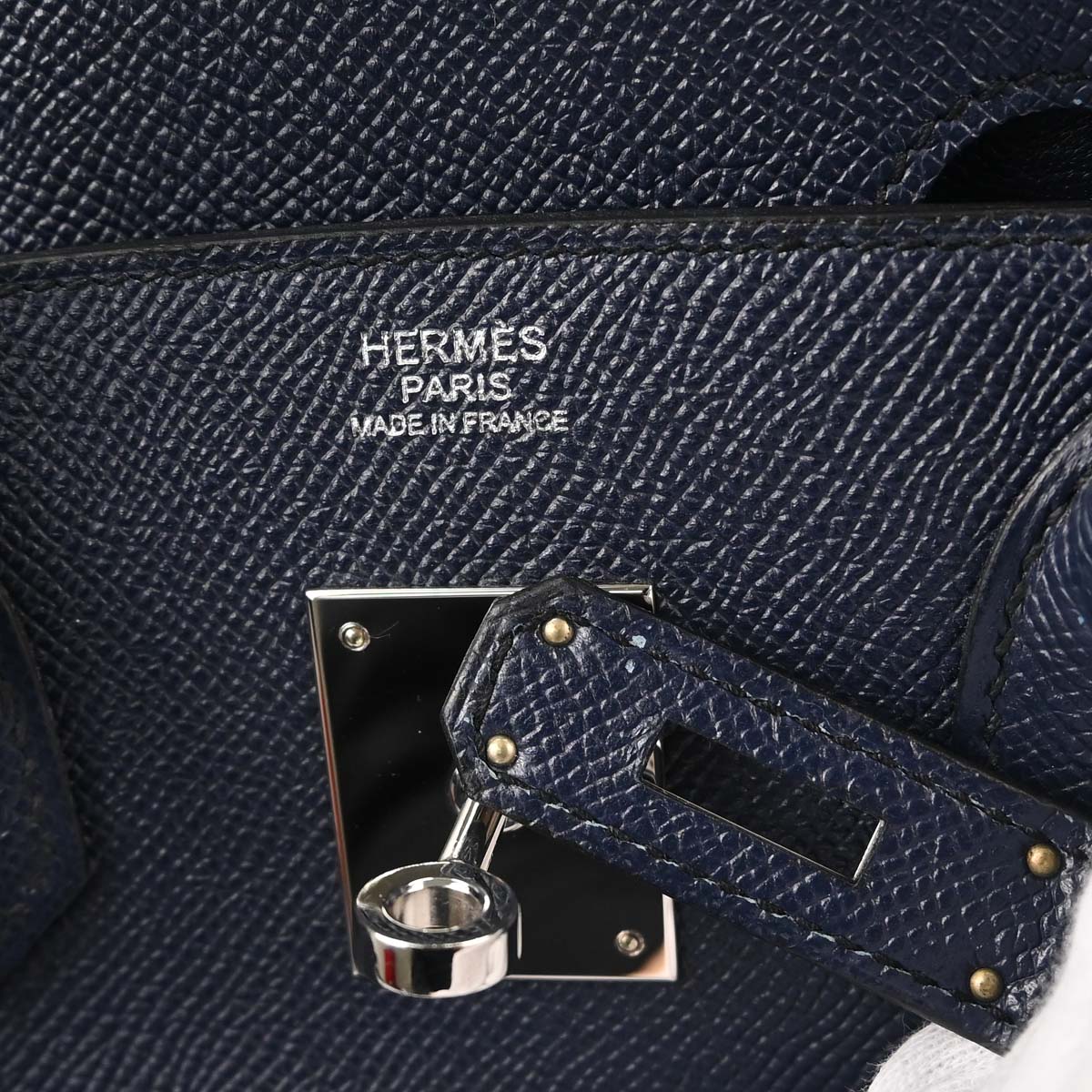 Hermes Blue Nuit Epsom Birkin 30 Handbag