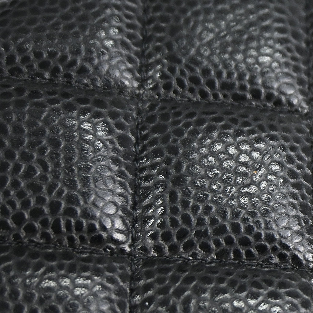 Chanel 2019 Black Caviar Skin Classic WOC Wallet on Chain Bag