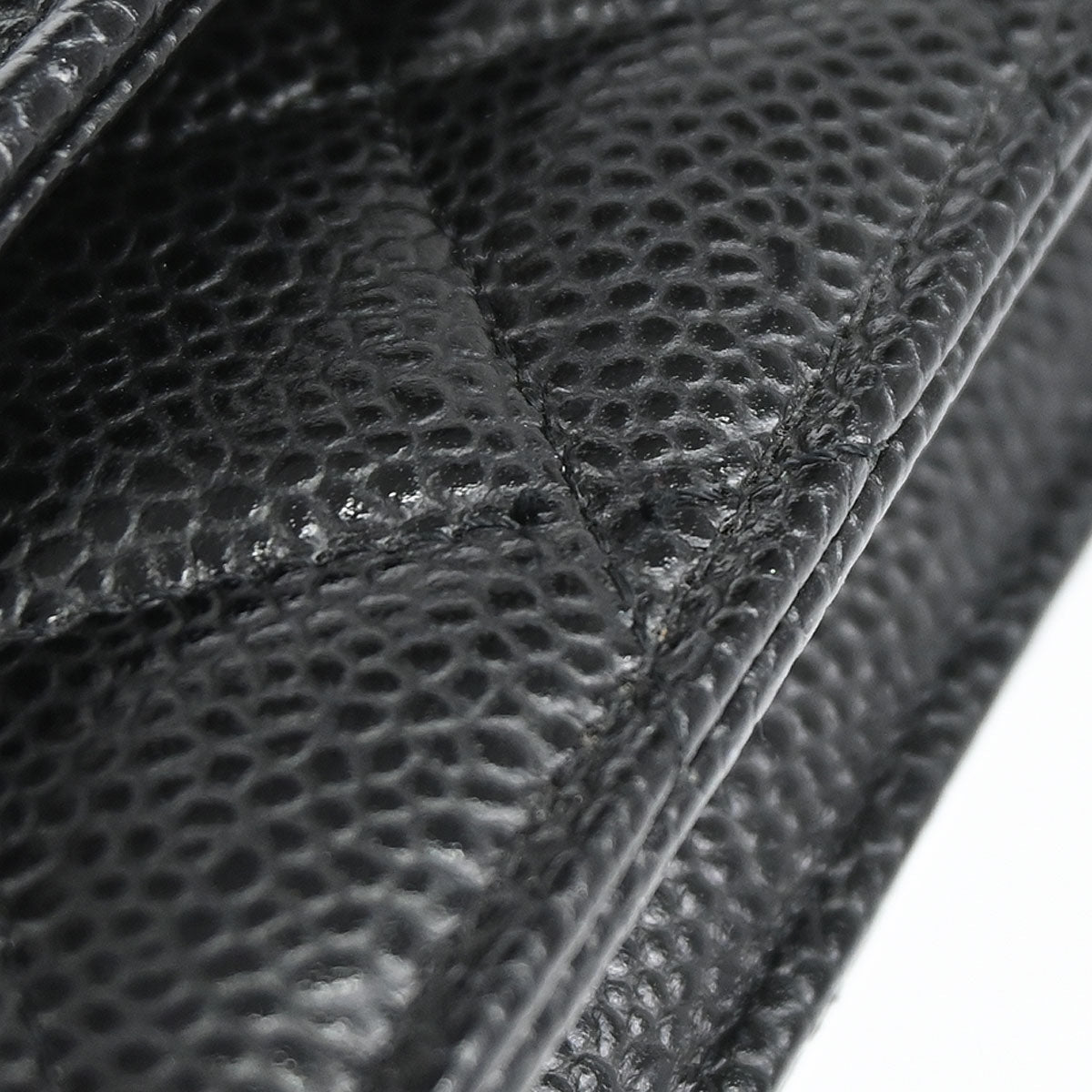Chanel 2019 Black Caviar Skin Classic WOC Wallet on Chain Bag