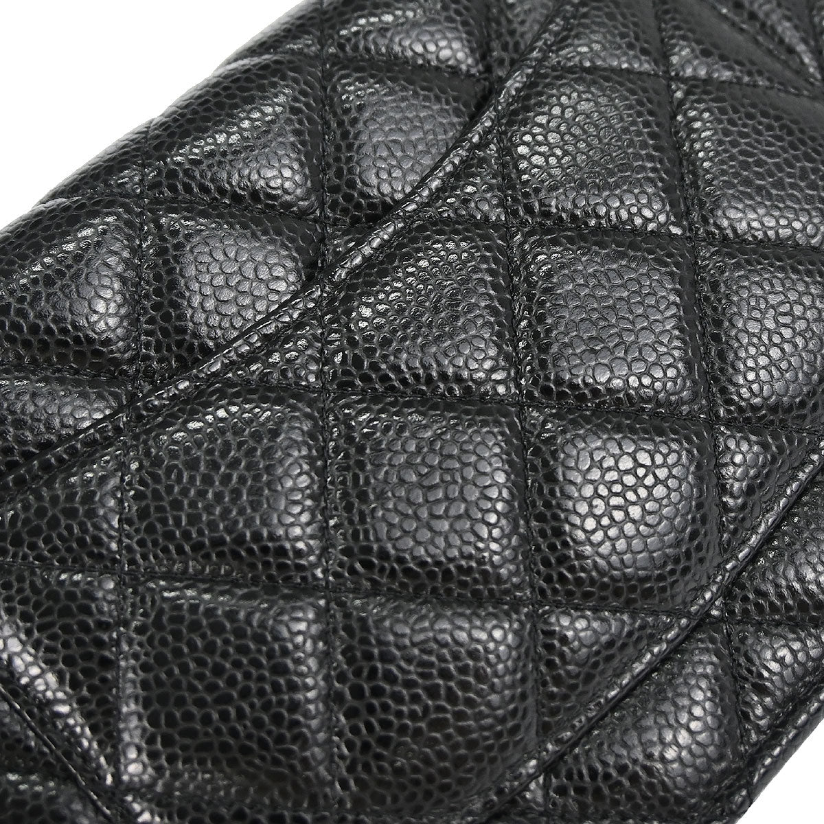 Chanel 2019 Black Caviar Skin Classic WOC Wallet on Chain Bag