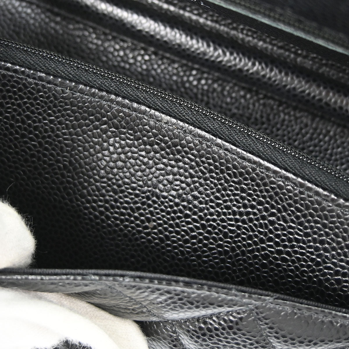 Chanel 2019 Black Caviar Skin Classic WOC Wallet on Chain Bag