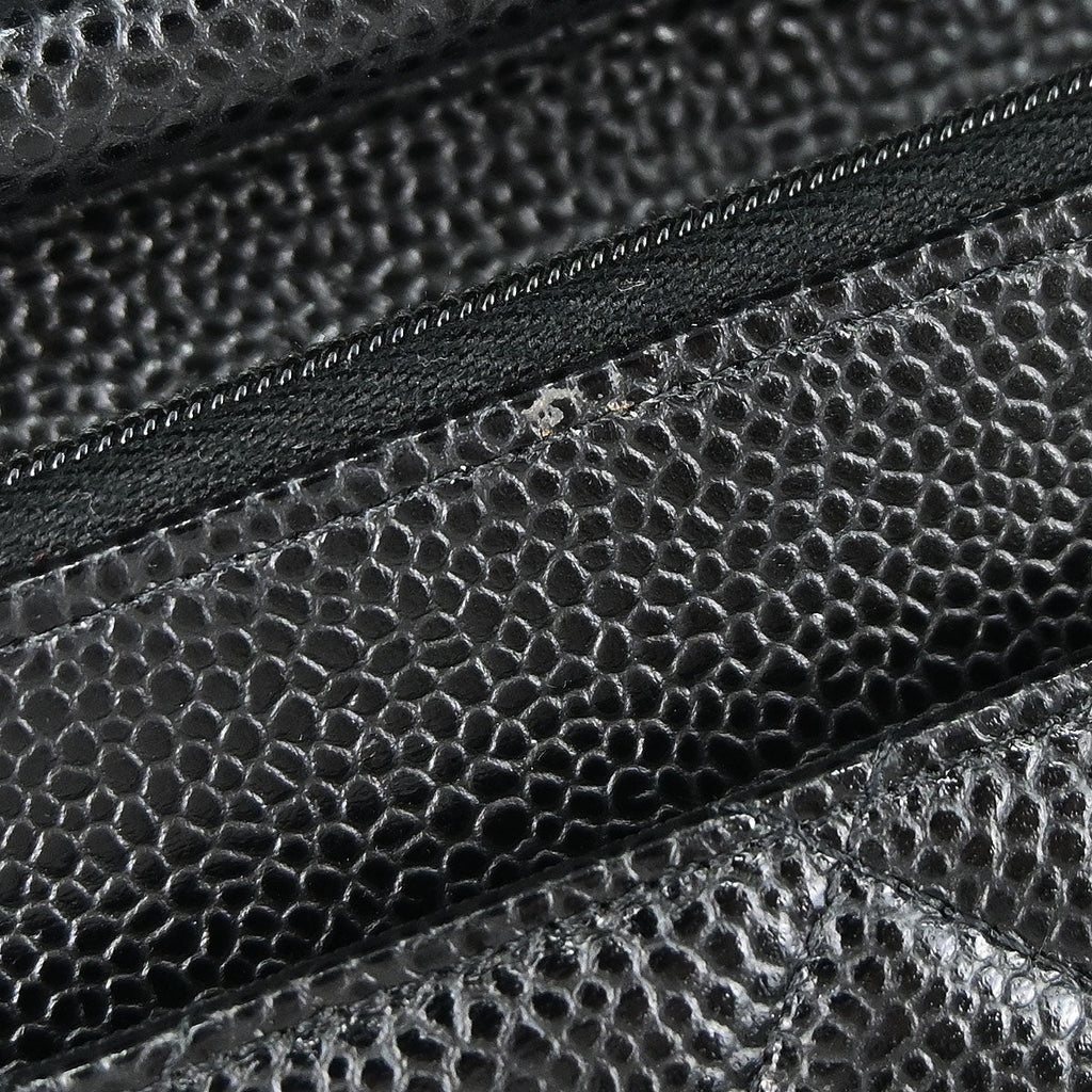 Chanel 2019 Black Caviar Skin Classic WOC Wallet on Chain Bag