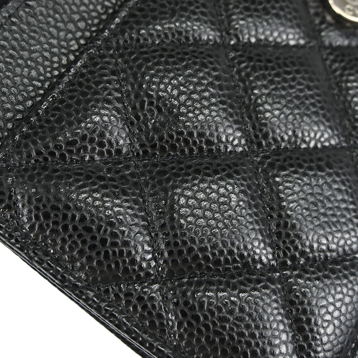 Chanel 2019 Black Caviar Skin Classic WOC Wallet on Chain Bag