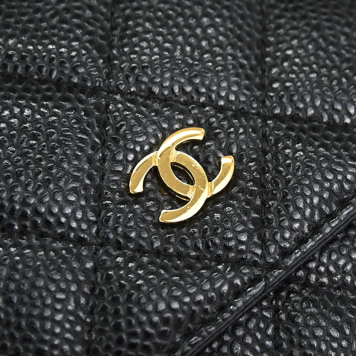 Chanel 2019 Black Caviar Skin Classic WOC Wallet on Chain Bag