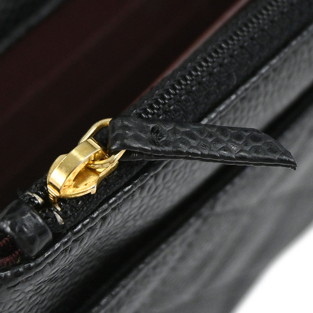 Chanel 2019 Black Caviar Skin Classic WOC Wallet on Chain Bag