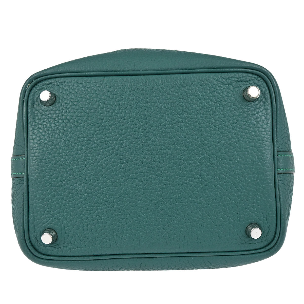 Hermes Malachite Taurillon Clemence Picotin Lock 18 PM Handbag