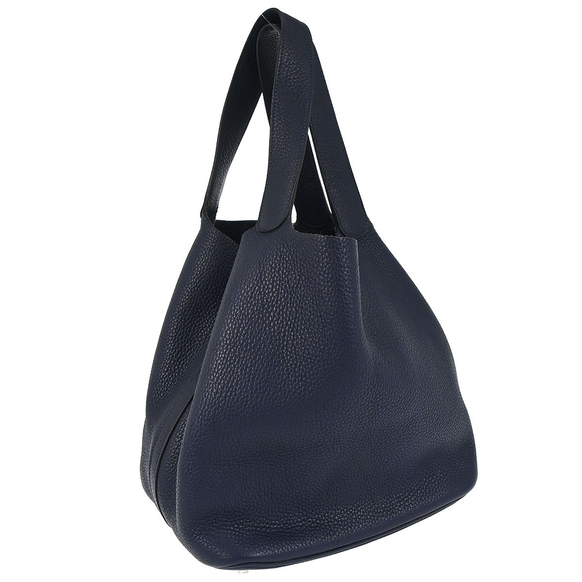Hermes Blue Nuit Taurillon Clemence Picotin Lock 26 GM Handbag