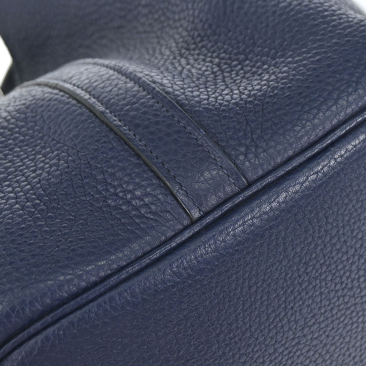 Hermes Blue Nuit Taurillon Clemence Picotin Lock 26 GM Handbag
