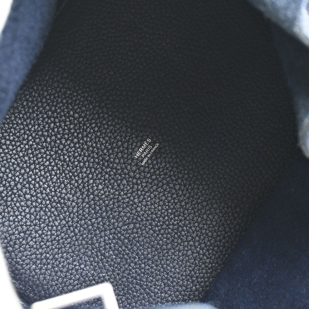 Hermes Blue Nuit Taurillon Clemence Picotin Lock 26 GM Handbag