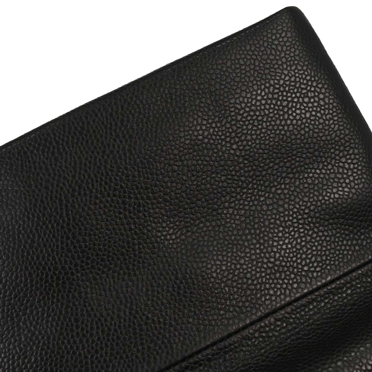 Chanel 2015-2016 Black Caviar Skin Clutch Bag
