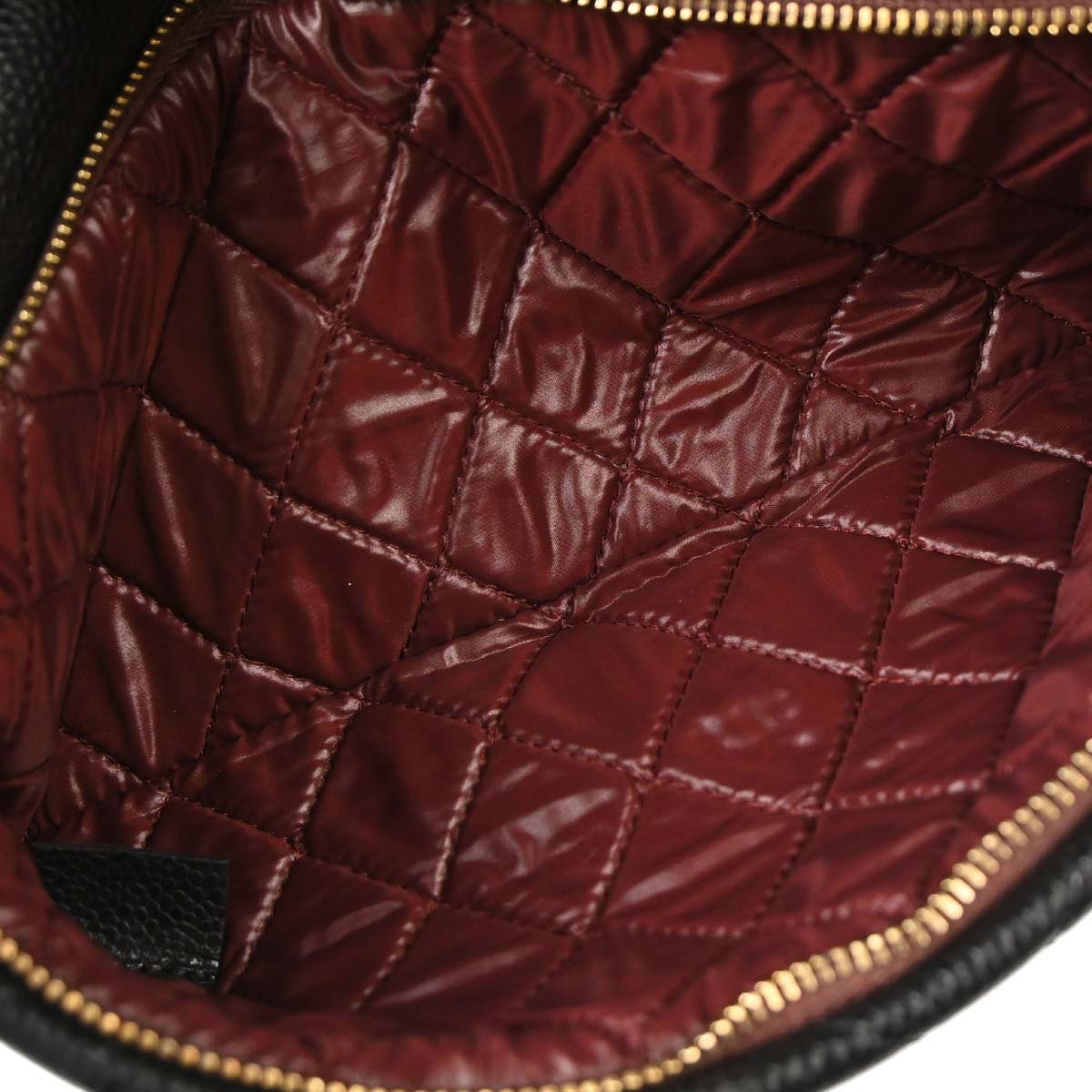 Chanel 2015-2016 Black Caviar Skin Clutch Bag