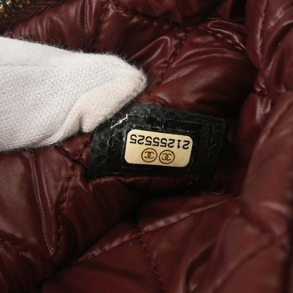 Chanel 2015-2016 Black Caviar Skin Clutch Bag