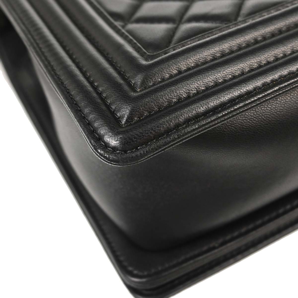 Boy Chanel 2017 Black Lambskin Medium Shoulder Bag