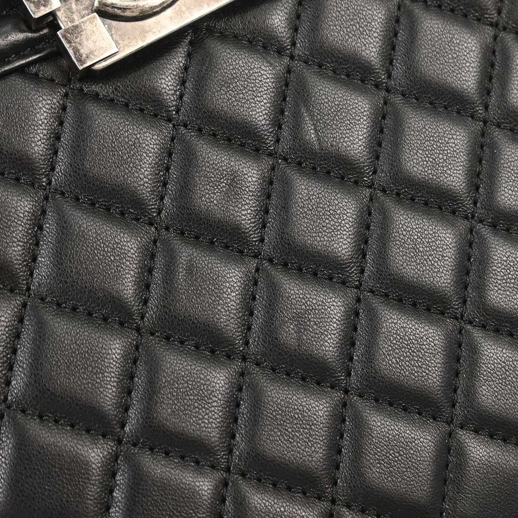 Boy Chanel 2017 Black Lambskin Medium Shoulder Bag
