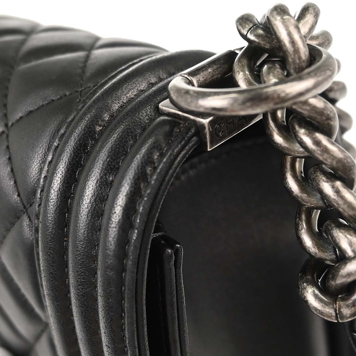 Boy Chanel 2017 Black Lambskin Medium Shoulder Bag