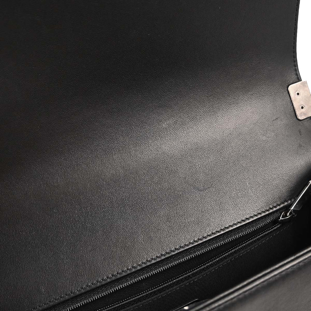 Boy Chanel 2017 Black Lambskin Medium Shoulder Bag