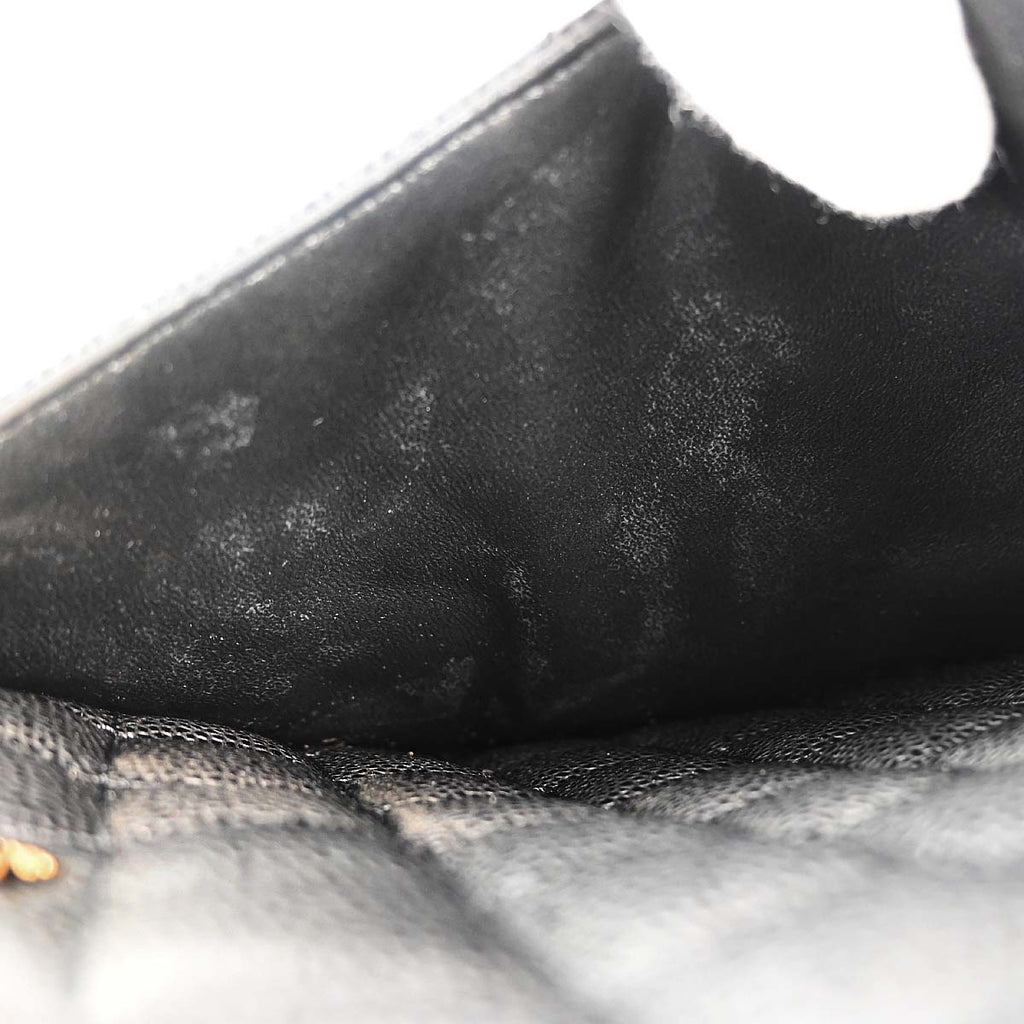 Chanel 2014 Black Caviar Skin Grand Shopping Tote GST Chain Handbag