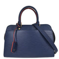 Louis Vuitton Indigo Epi Vaneau MM Tote 2way Shoulder Handbag M51239