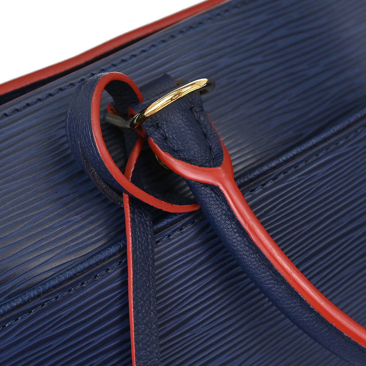 Louis Vuitton Indigo Epi Vaneau MM Tote 2way Shoulder Handbag M51239