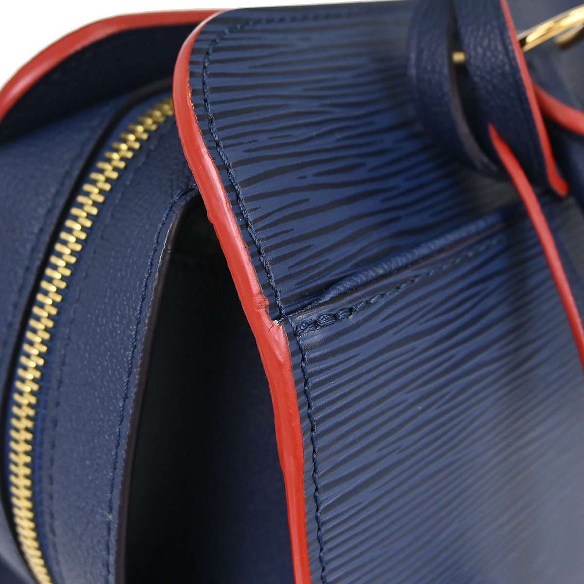 Louis Vuitton Indigo Epi Vaneau MM Tote 2way Shoulder Handbag M51239