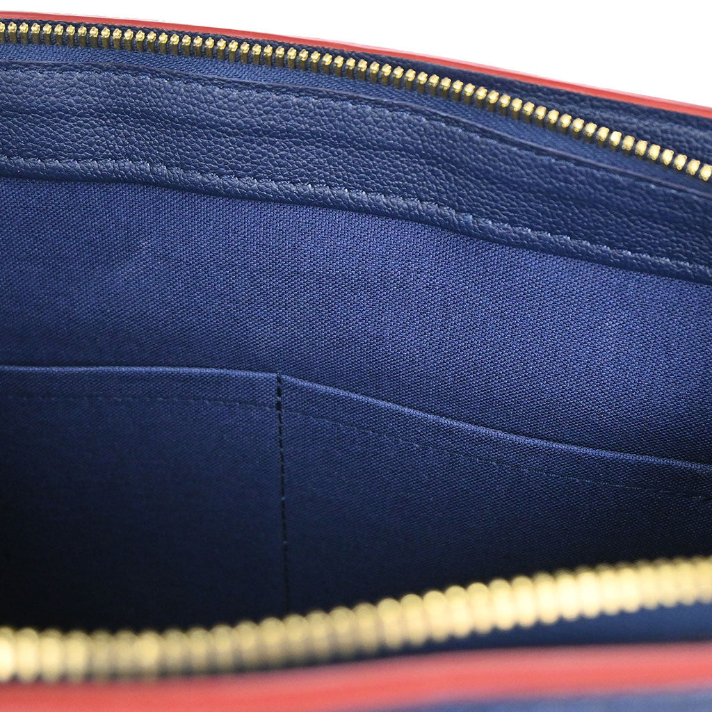 Louis Vuitton Indigo Epi Vaneau MM Tote 2way Shoulder Handbag M51239