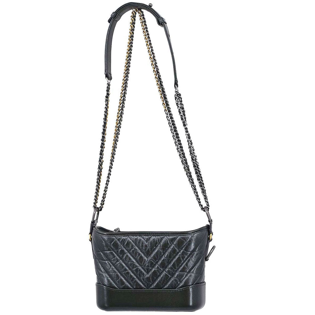 Chanel 2019 Khaki Lambskin Calfskin Small Gabrielle Shoulder Bag
