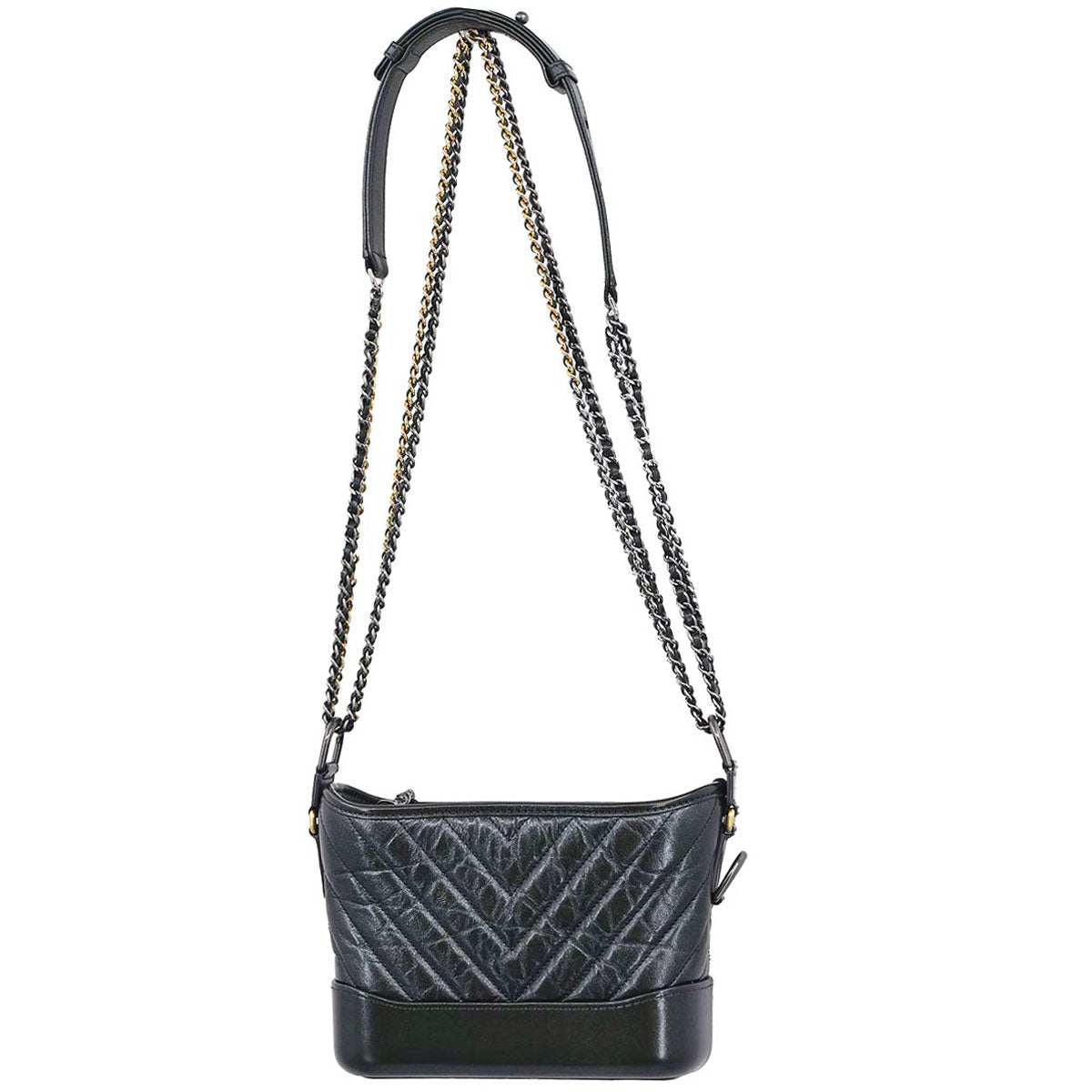 Chanel 2019 Khaki Lambskin Calfskin Small Gabrielle Shoulder Bag