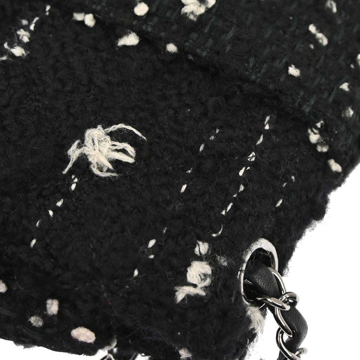 Chanel 2015-2016 Black Tweed Elementary Chic Flap Shoulder Bag